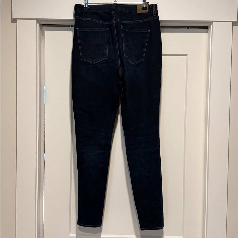 American Eagle Outfitters Navy Curvy High Rise Jegging size 10L - Picture 2 of 5